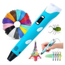 Caneta 3D Impressora Portátil Desenho + Filamento PLA ou ABS