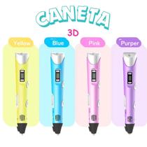 Caneta 3d Impressora Profissional 12v Com Filamentos + Fonte