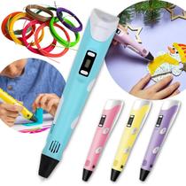 Caneta 3d Impressora Profissional + Refil + Cabo Usb Diversão Garantida - ULTRATECH - ENVIO IMEDIATO