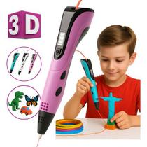 Caneta 3d Impressora Profissional + Refil Filamento + Usb Caneta 3d Impressora Profissional + Refil Filamento + Usb