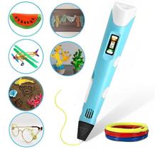 Caneta 3D Infantil Com Fonte Usb E Refil Para Desenho