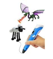 Caneta 3D Infantil Desenho Impresso na Hora + Refil Caneta 3D Infantil Desenho Impresso na Hora + Refil