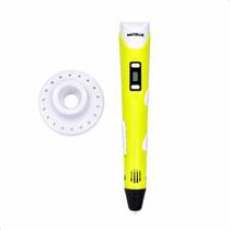 Caneta 3D Infantil LCD com Filamento PLA/ABS 1.75mm para Desenhos 3D Criativos Arte Escolar Educativa e DIY