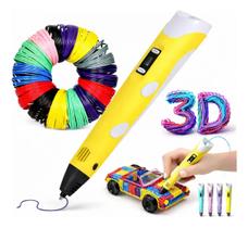 Caneta 3D Profissional Infantil Criativa com Filamentos e cabo USB Caneta 3D Profissional Infantil Criativa com Filamentos e cabo USB