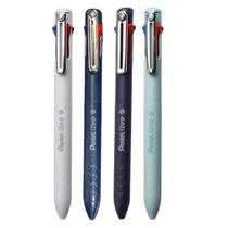 Caneta 4 cores Esferográfica Ponta 1.0mm Retrátil 4 em 1 - Kit C/4