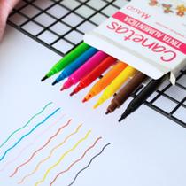 Caneta Alimenticia 8 Cores Para Doces Mago Ponta Recarregavel Corante Comestivel