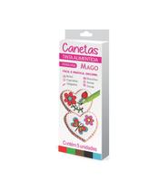 Caneta Alimenticia Fina C/5 Cores Mago