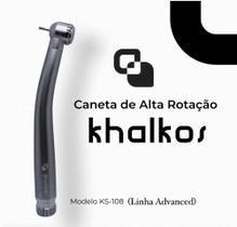 Caneta Alta Rotação Khalkos KS-108 3FLTPB - Linha Advanced