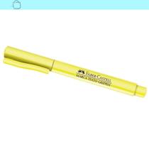 Caneta Amarela Faber Castell Grif Pen Textos Nítidos E Fluídos Amarelo