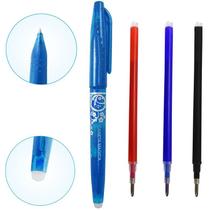 Caneta Apagavel Azul Costura Alfaiate Patchwork + 03 Refil