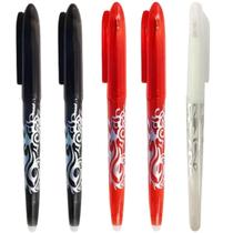 Caneta Apagável Kit 5 Canetas Fantasminha Para Tecido Artesanato Marcações Temporárias Apaga Com Calor Caneta Apagável Kit 5 Canetas Fantasminha Para Tecido Artesanato Marcações Temporárias Apaga Com Calor