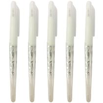 Caneta Apagável Kit 5 Canetas Fantasminha Para Tecido Artesanato Marcações Temporárias Apaga Com Calor