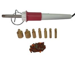 Caneta Aplicador De Strass Bivolt com 7 Ponteiras Lanmax Customização bordados bolsa decoração Carnaval Caneta Aplicador De Strass Bivolt com 7 Ponteiras Lanmax Customização bordados bolsa decoração Carnaval