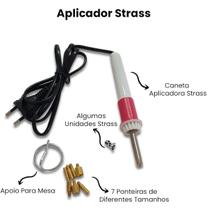 Caneta Aplicador de Strass Hotfix Lanmax + 7 Ponteiras