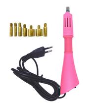 Caneta Aplicadora de Strass Hotfix Bivolt Com 7 Pontas Rosa