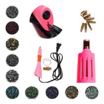 Caneta Aplicadora de Strass Termocolante + 6.000 Strass Hotfix