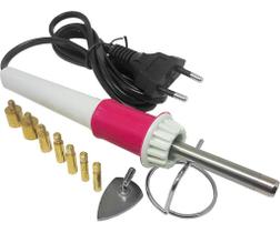 Caneta Aplicadora Strass + 100 Hotfix Suporte 08 Ponteiras Caneta Aplicadora Strass + 100 Hotfix Suporte 08 Ponteiras