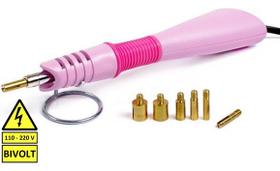 Caneta Aplicadora Strass Cristal Hotfix 7 Ponteiras Bivolt.