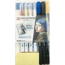 Caneta Aquarelável + Caneta Zig Real Brush Kuretake Vermeer