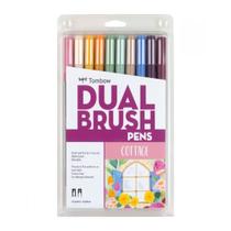 Caneta Art Markers Tombow 56216 Dual Brush Cottage, pacote com 10 Caneta Art Markers Tombow 56216 Dual Brush Cottage, pacote com 10