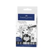 Caneta Artística Faber Castell Pitt Manga Basic Set 08 Un