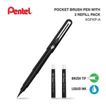 Caneta Artistica Pocket Brush Pen Recarregável Pentel