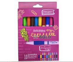 Caneta Be Bold Perfumada Kit c/10 - Newpen 10 Cores Caneta Be Bold Perfumada Kit c/10 - Newpen 10 Cores