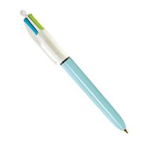 Caneta Bic 04 Cores Fashion Corpo Azul