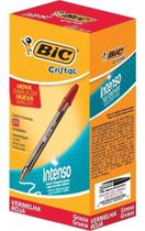 Caneta Bic Cristal Bold Intenso 1.6mm Vermelha Caixa com 25 unidades