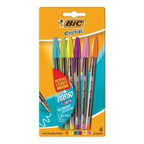 Caneta bic cristal fashion bold com 6 core Caneta bic cristal fashion bold com 6 core