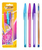 Caneta BIC Cristal Fashion + Fina 1.2 Kit Cores Sortidas Caneta BIC Cristal Fashion + Fina 1.2 Kit Cores Sortidas