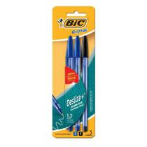 Caneta Bic Cristal Soft Embalagem 3 Un