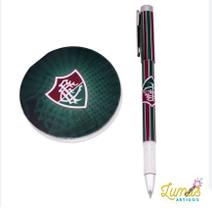 Caneta + Bloco De Notas - Times Times:Fluminense