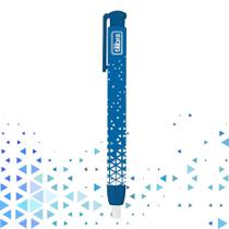 Caneta Borracha Azul Basic Goma Bolígrafo - Tilibra Papelaria Material Escolar Dia a Dia