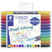 Caneta brush 12 cores Staedtler