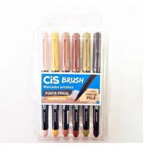 Caneta BRUSH Aquarelavel TONS de Pele CIS 6 Cores 70.9800