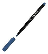 Caneta Brush Cis Aquarelável Marcador Artístico Azul Cobalto