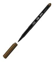 Caneta Brush Cis Aquarelável Marcador Marrom Escuro Caneta Brush Cis Aquarelável Marcador Marrom Escuro