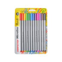 Caneta Brush Compactor Microline 12 Cores