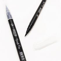 Caneta Brush Pen Brw - Ponta Pincel Preta - Unidade