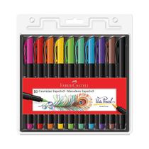 Caneta Brush Pen Supersoft 10 Cores Faber Castell 15.0710SOFT