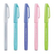 Caneta Brush Pentel Sign Pen Conjunto Tons Pasteis Caneta Brush Pentel Sign Pen Conjunto Tons Pasteis
