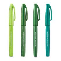Caneta Brush Pentel Sign Pen Conjunto Verde Caneta Brush Pentel Sign Pen Conjunto Verde