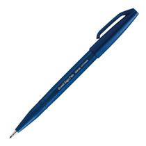 Caneta Brush Sign Pen Touch Blue Black - Pentel