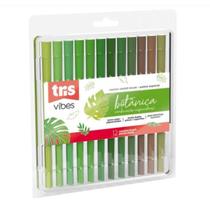 Caneta Brush Tris Botânica 12 Cores Caneta Brush Tris Botânica 12 Cores