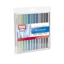 Caneta Brush Tris Vibes Oceano 12 Cores