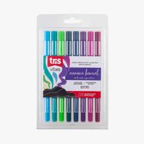 Caneta Brush Vibes Aurora Boreal 8 Cores Tris Caneta Brush Vibes Aurora Boreal 8 Cores Tris