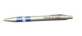 Caneta c/ escrita azul- Jesus te ama- UNIDADE