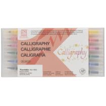 Caneta Caligráfica Zig Kuretake 12 Cores
