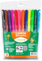 Caneta Canetinha Hidrocor Plus Com 12 Cores Leo&leo